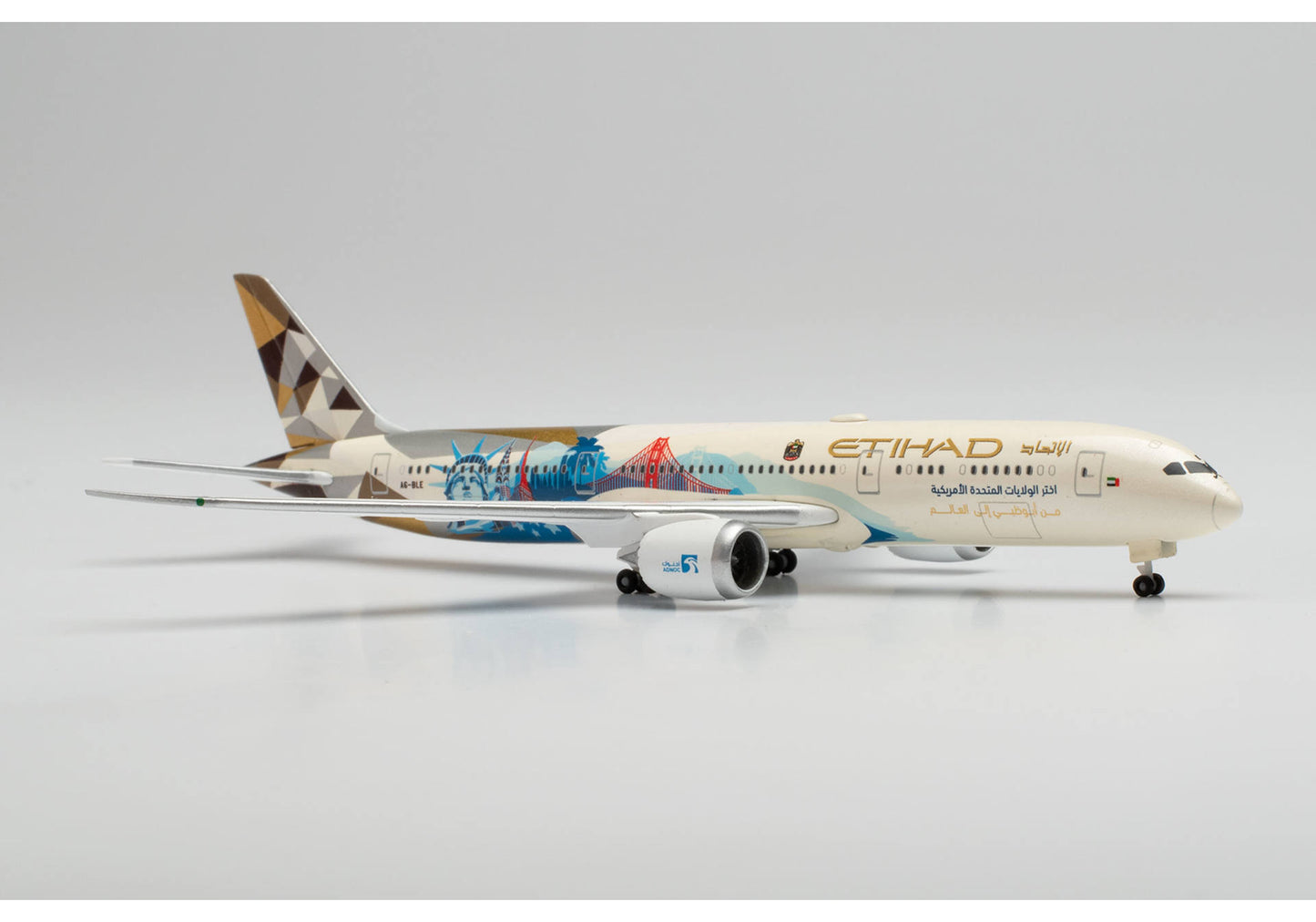 1/500 Etihad Airways Boeing 787-9 Dreamliner A6-BLE "Choose the USA"