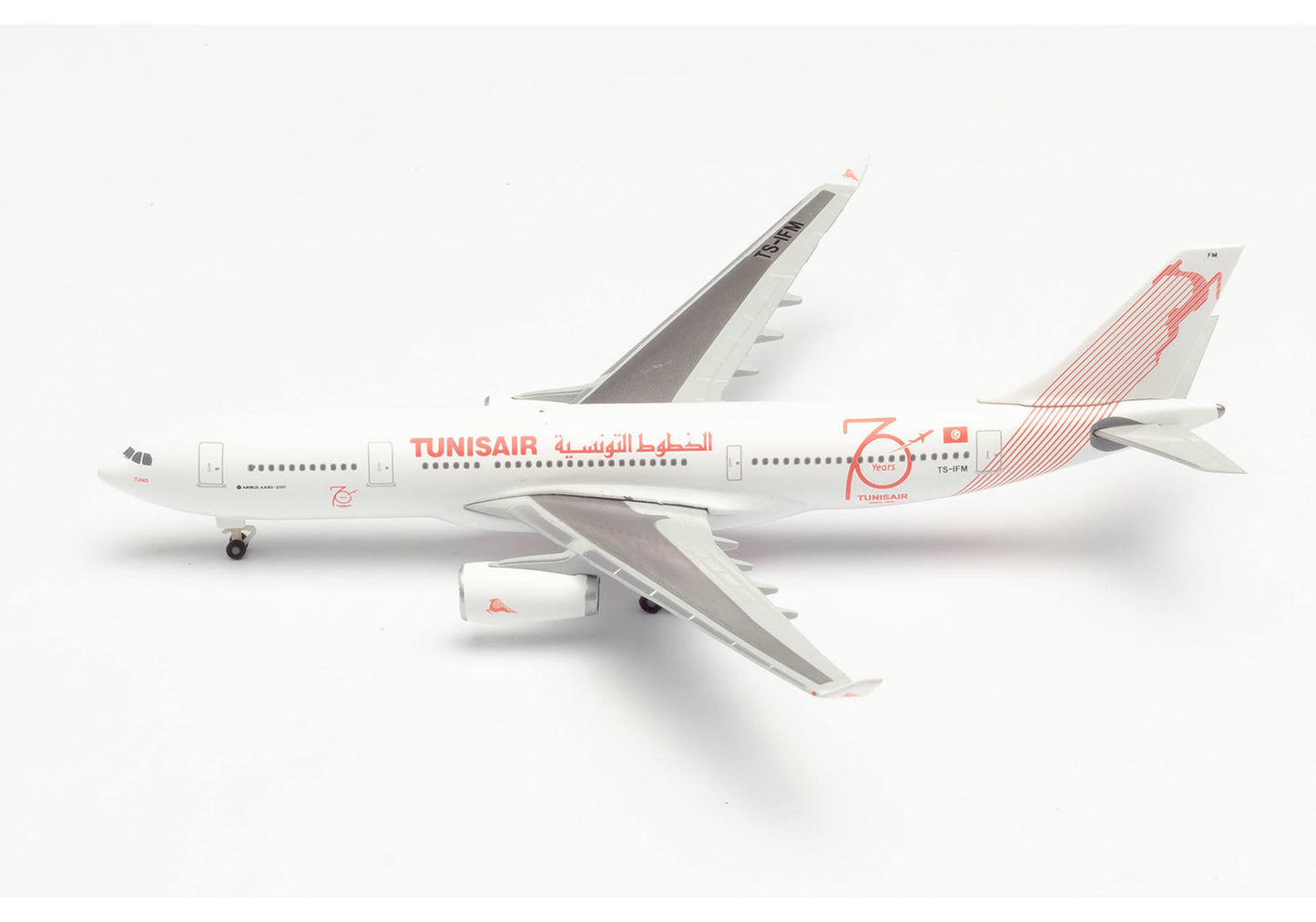 1/500 Tunisair Airbus A330-200 TS-IFM "Tunis"