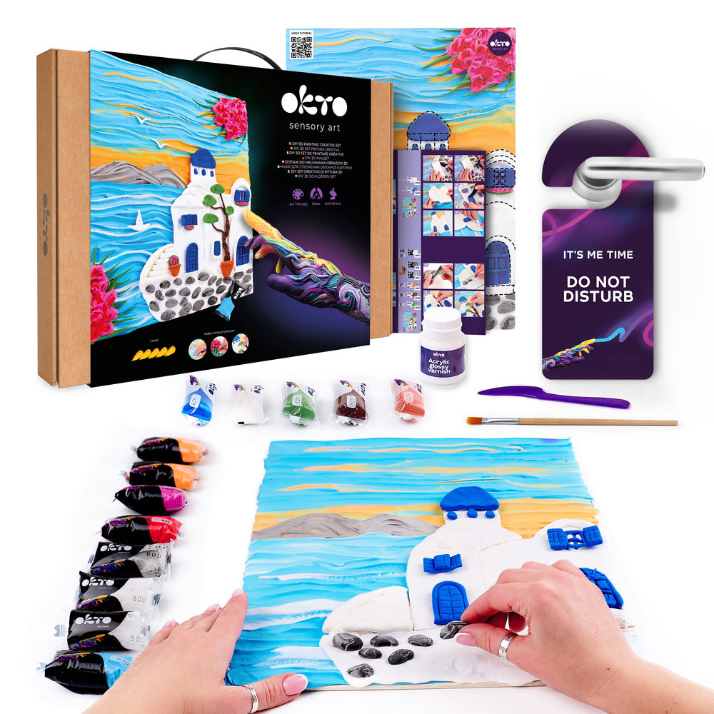 DIY 3D Painting Creative Set Santorini