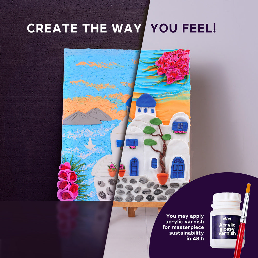 DIY 3D Painting Creative Set Santorini