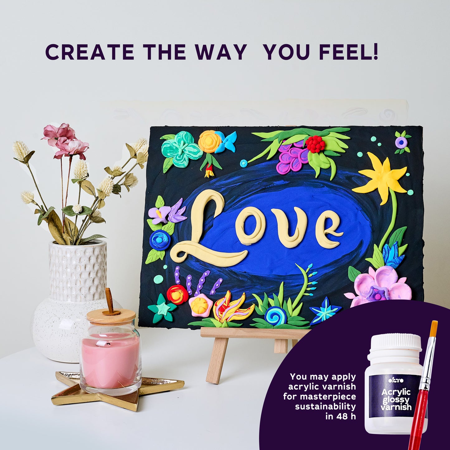 image5_DIY 3D Painting Lettering Kit - Love