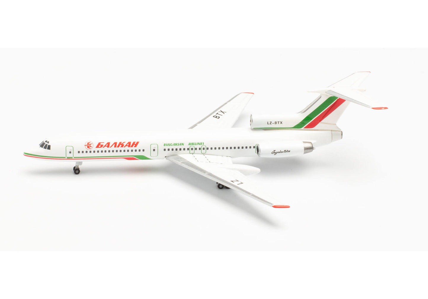 1/500 Balkan Bulgarian Airlines Tupolev TU-154M LZ-BTX