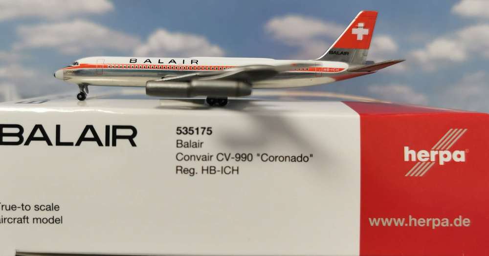 1/500 Balair Convair CV-990 "Coronado" HB-ICH