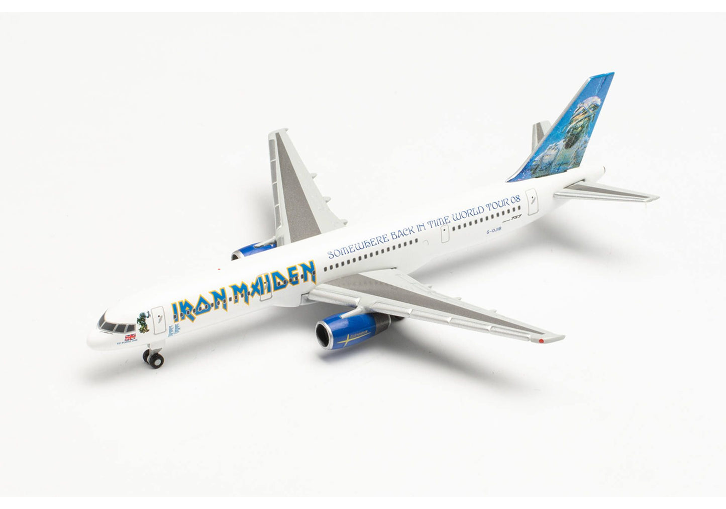 1/500 Iron Maiden (Astraeus) Boeing 757-200 "Ed Force One" Somewhere Back in Time World Tour 2008 G-OJIB
