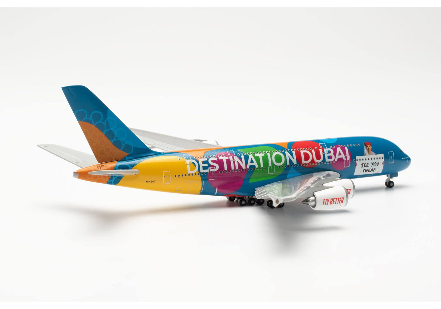 1/500 Emirates Airbus A380 "Destination Dubai" A6-EOT