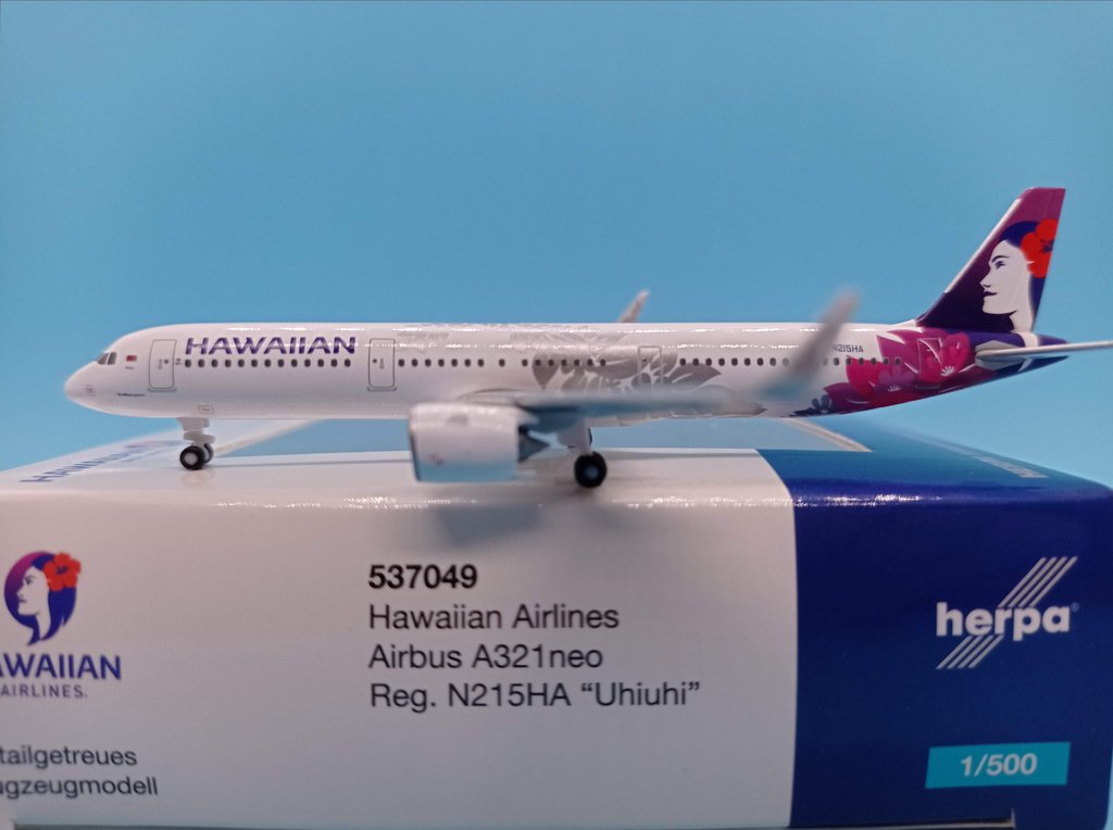 1/500 Hawaiian Airlines Airbus A321neo N215HA "Uhiuhi"