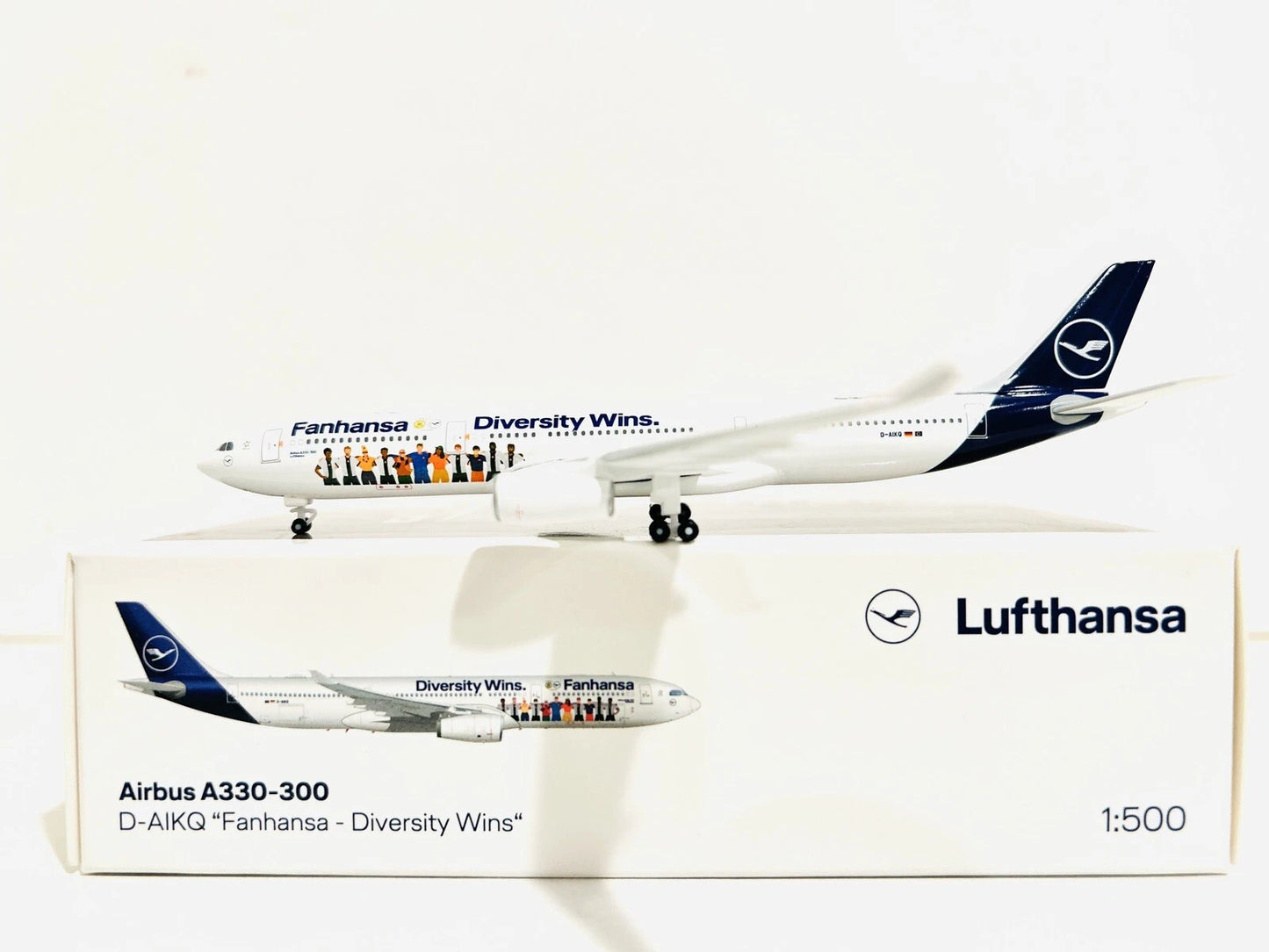 1/500 Lufthansa A330 "Fanhansa Diversity Wins" D-AIKQ