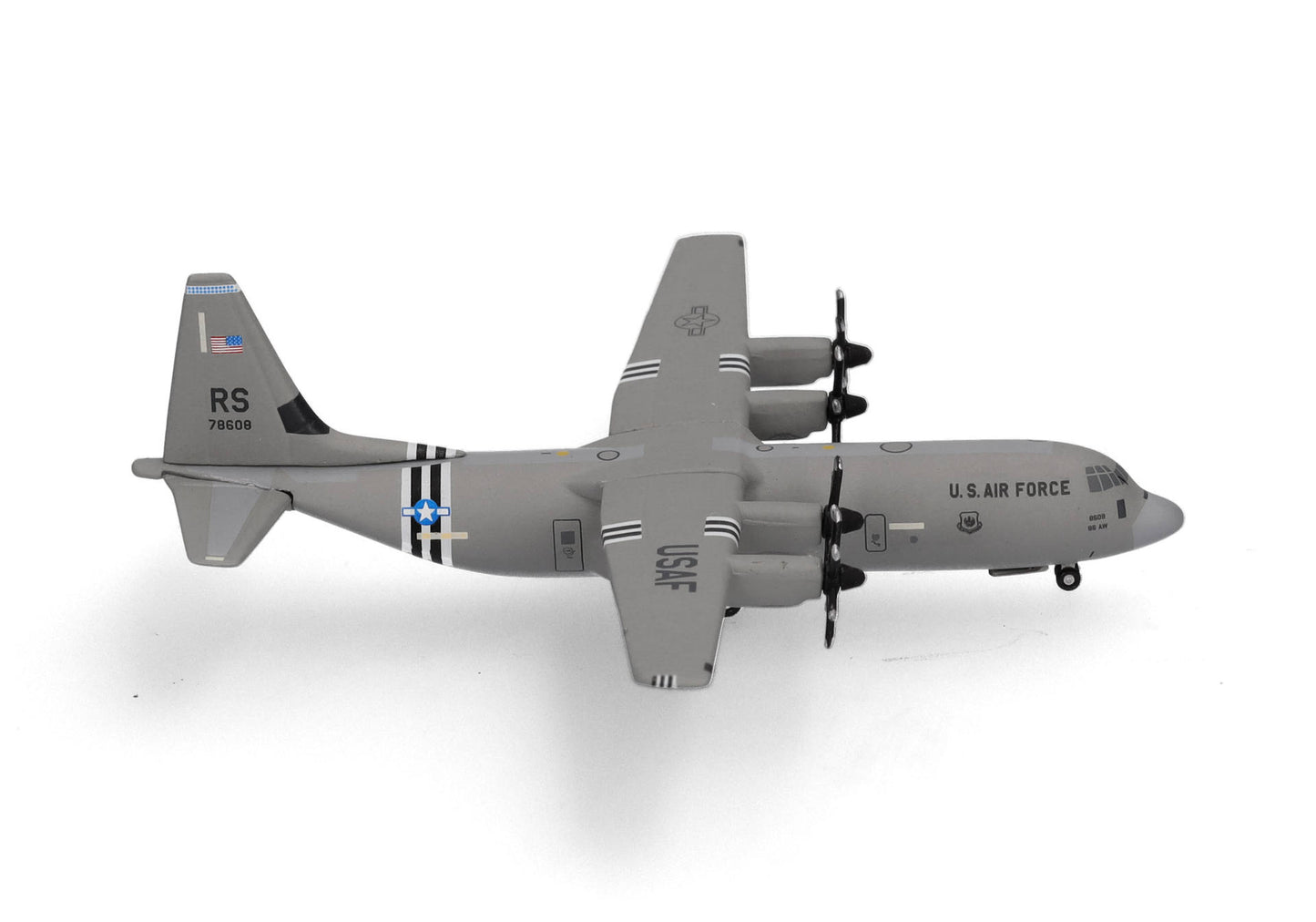 1/500 U.S. Air Force Lockheed Martin C-130J-30 Super Hercules 37th Airlift Squadron Ramstein Air Base 07-8608