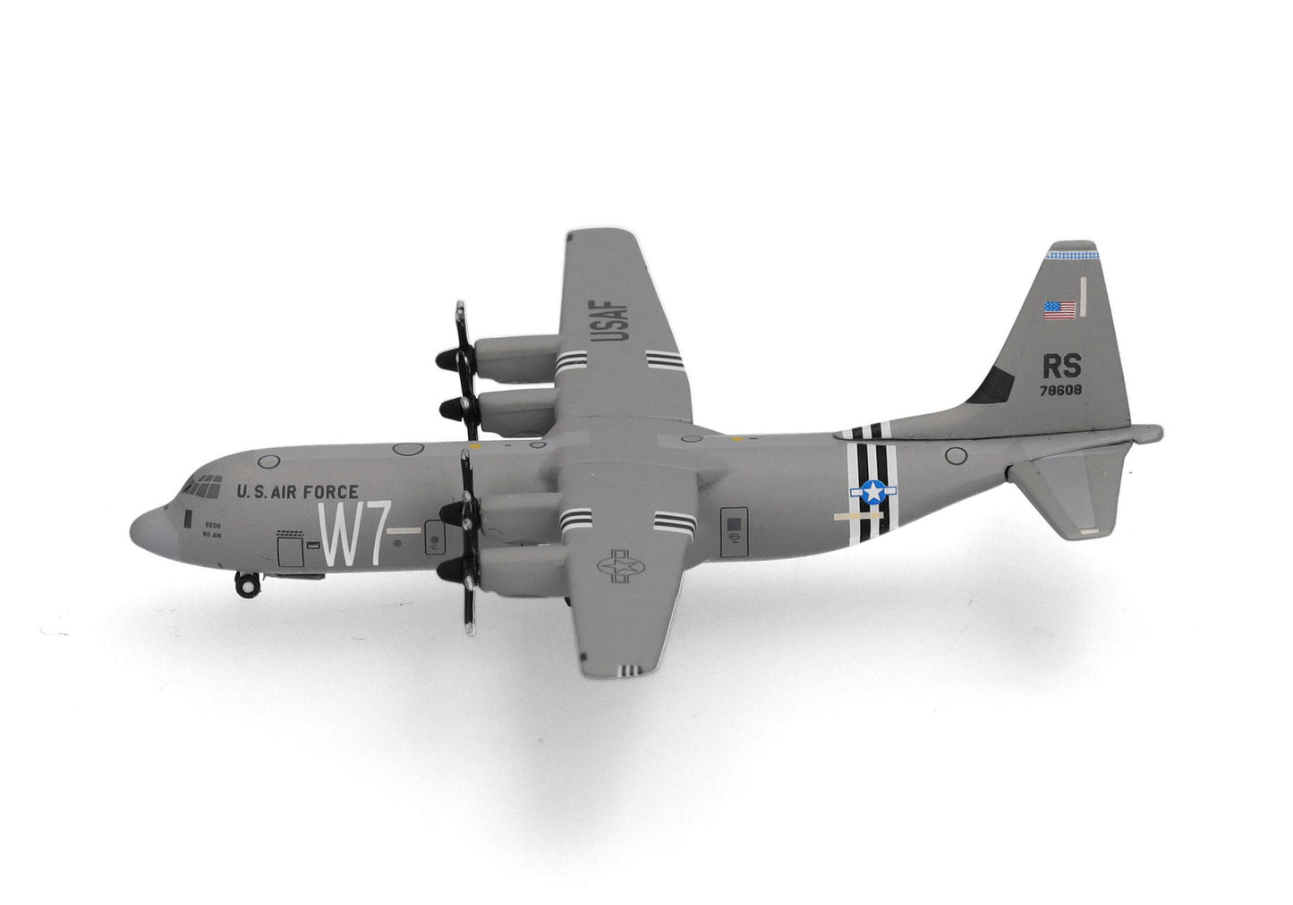 1/500 U.S. Air Force Lockheed Martin C-130J-30 Super Hercules 37th Airlift Squadron Ramstein Air Base 07-8608