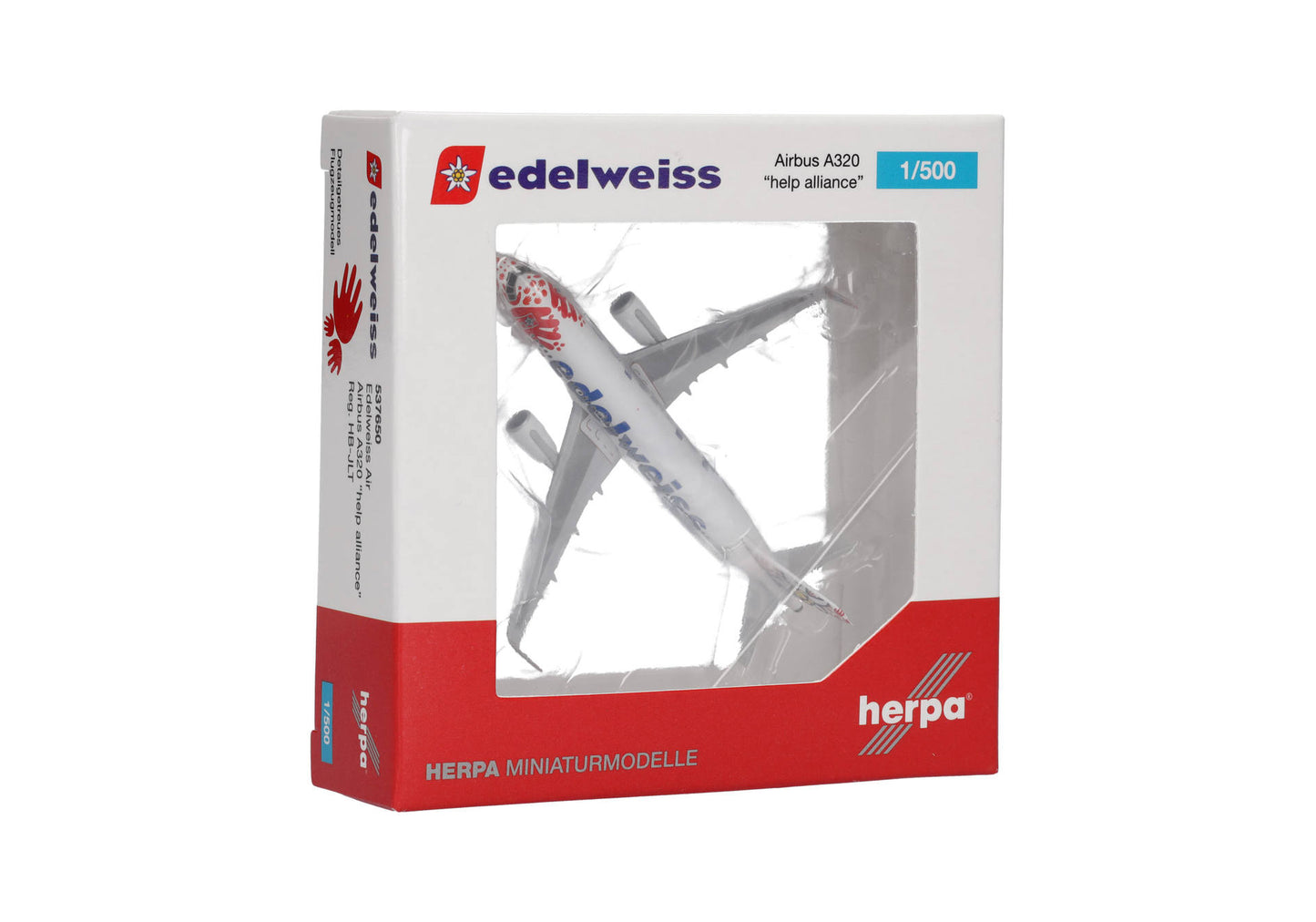 1/500 Edelweiss Air Airbus A320 "Help Alliance" HB-JLT