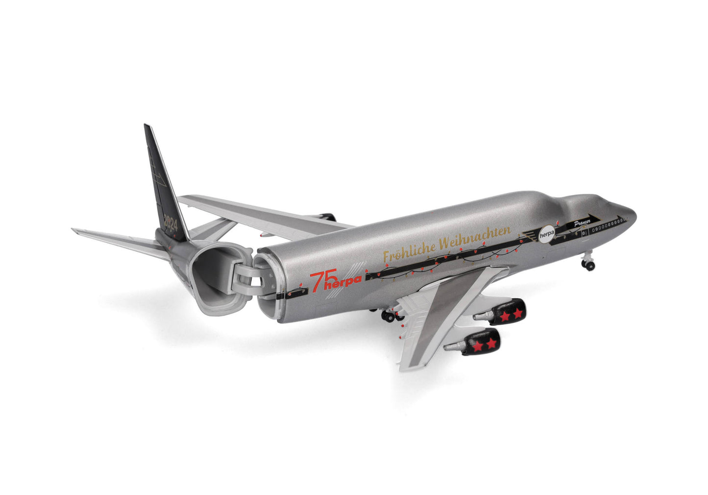 1/500 Christmas 2024 Boeing 747LCF Dreamlifter "Prancer"