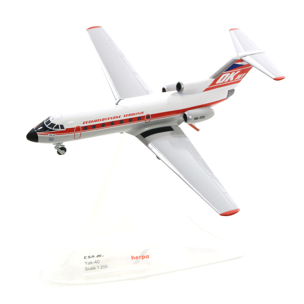 1/200 CSA Ceskoslovenske Airlines Yakovlev Yak-40 OK-FEI