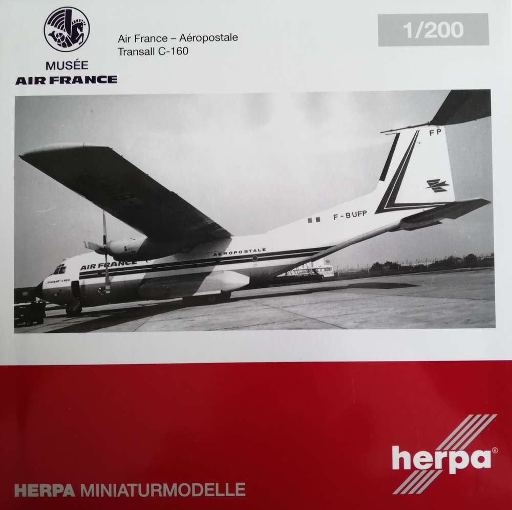 1/200 MUSÉE Air France Aéropostale Transall C-160 F-BUFP
