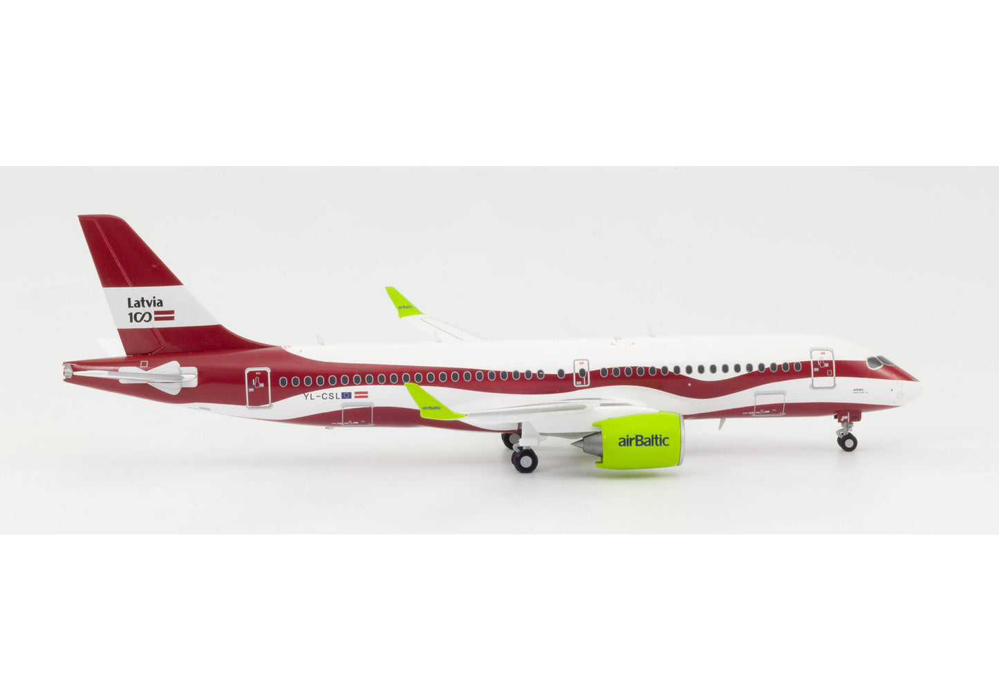 1/200 AirBaltic Airbus A220-300 "Latvia 100" YL-CSL