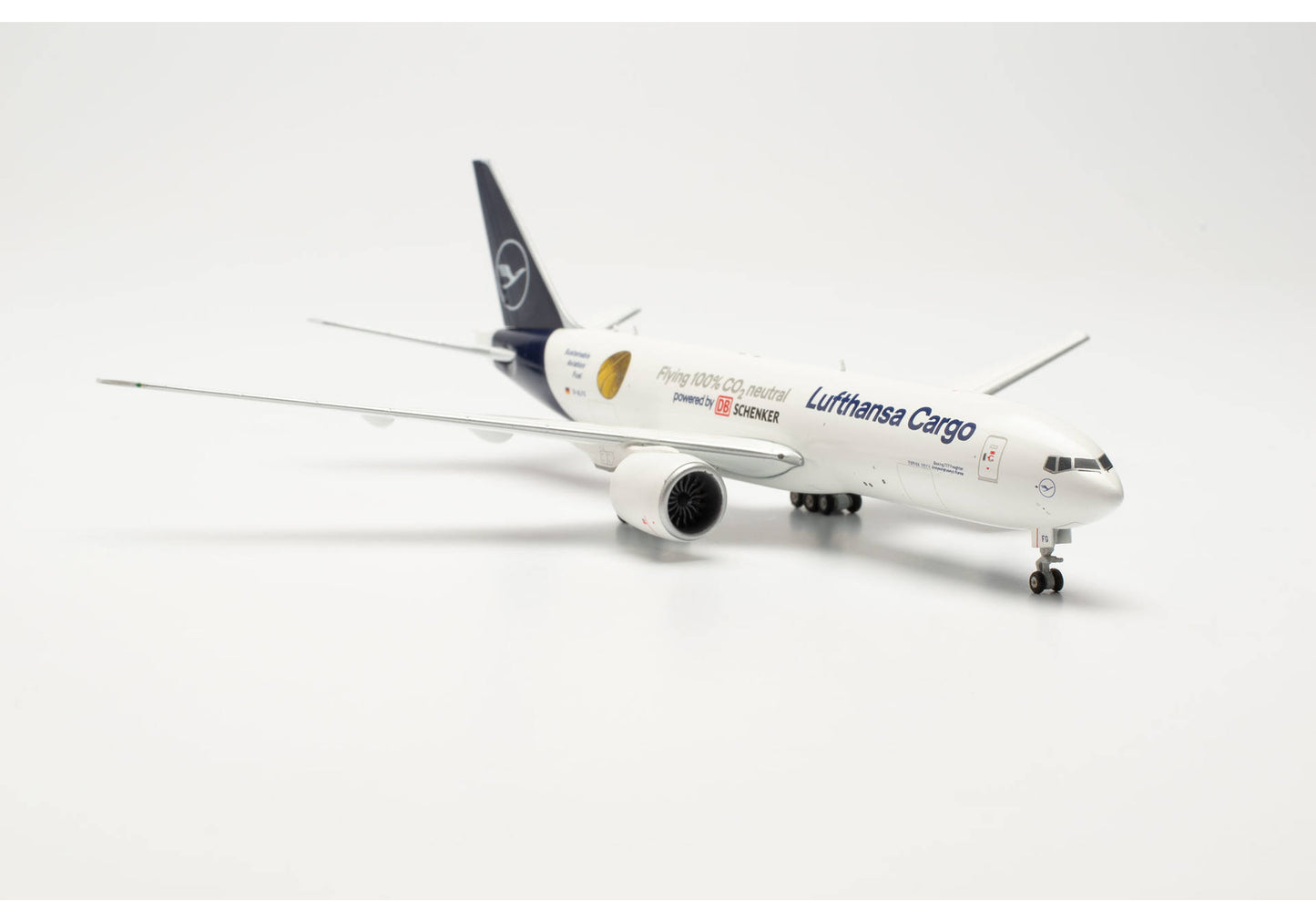1/400 Lufthansa Cargo Boeing 777F "Sustainable Fuel Powered by DB Schenker" D-ALFG "Annyeonghaseyo Korea"