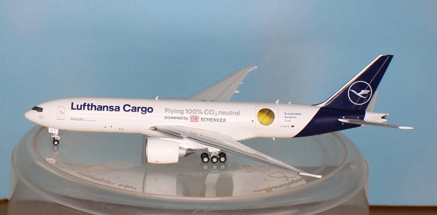 1/400 Lufthansa Cargo Boeing 777F "Sustainable Fuel Powered by DB Schenker" D-ALFG "Annyeonghaseyo Korea"