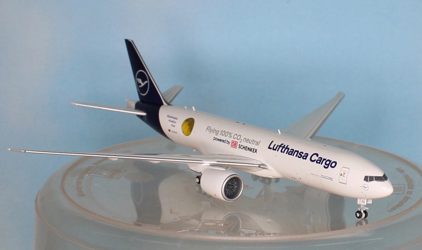 1/400 Lufthansa Cargo Boeing 777F "Sustainable Fuel Powered by DB Schenker" D-ALFG "Annyeonghaseyo Korea"