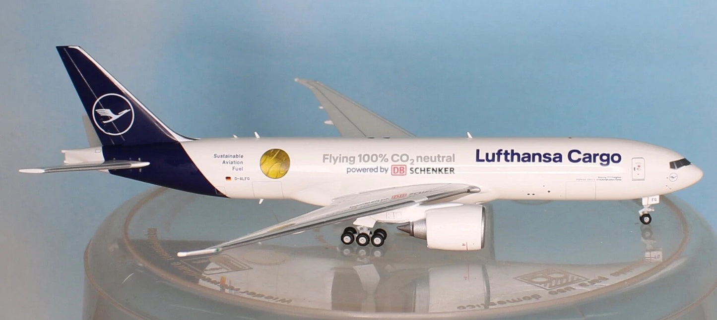 1/400 Lufthansa Cargo Boeing 777F "Sustainable Fuel Powered by DB Schenker" D-ALFG "Annyeonghaseyo Korea"