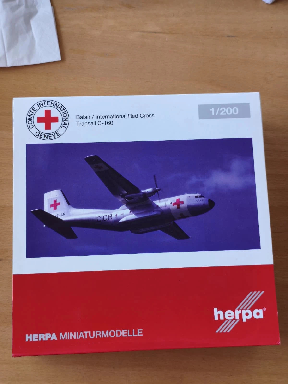 1/200 Balair / International Red Cross Transall C-160 HB-ILN
