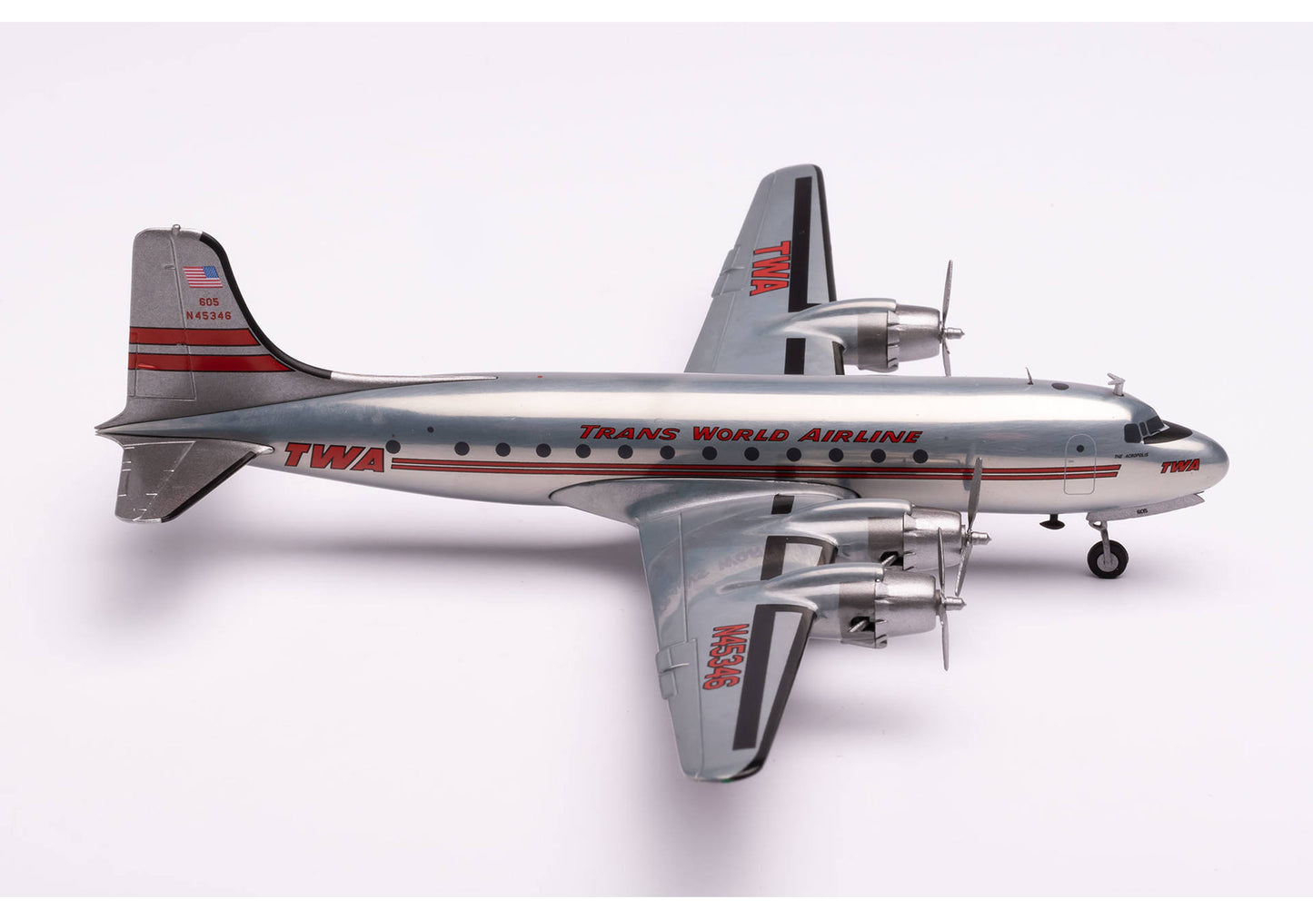 1/200 TWA Trans World Airline Douglas DC-4 N45346 "The Acropolis"