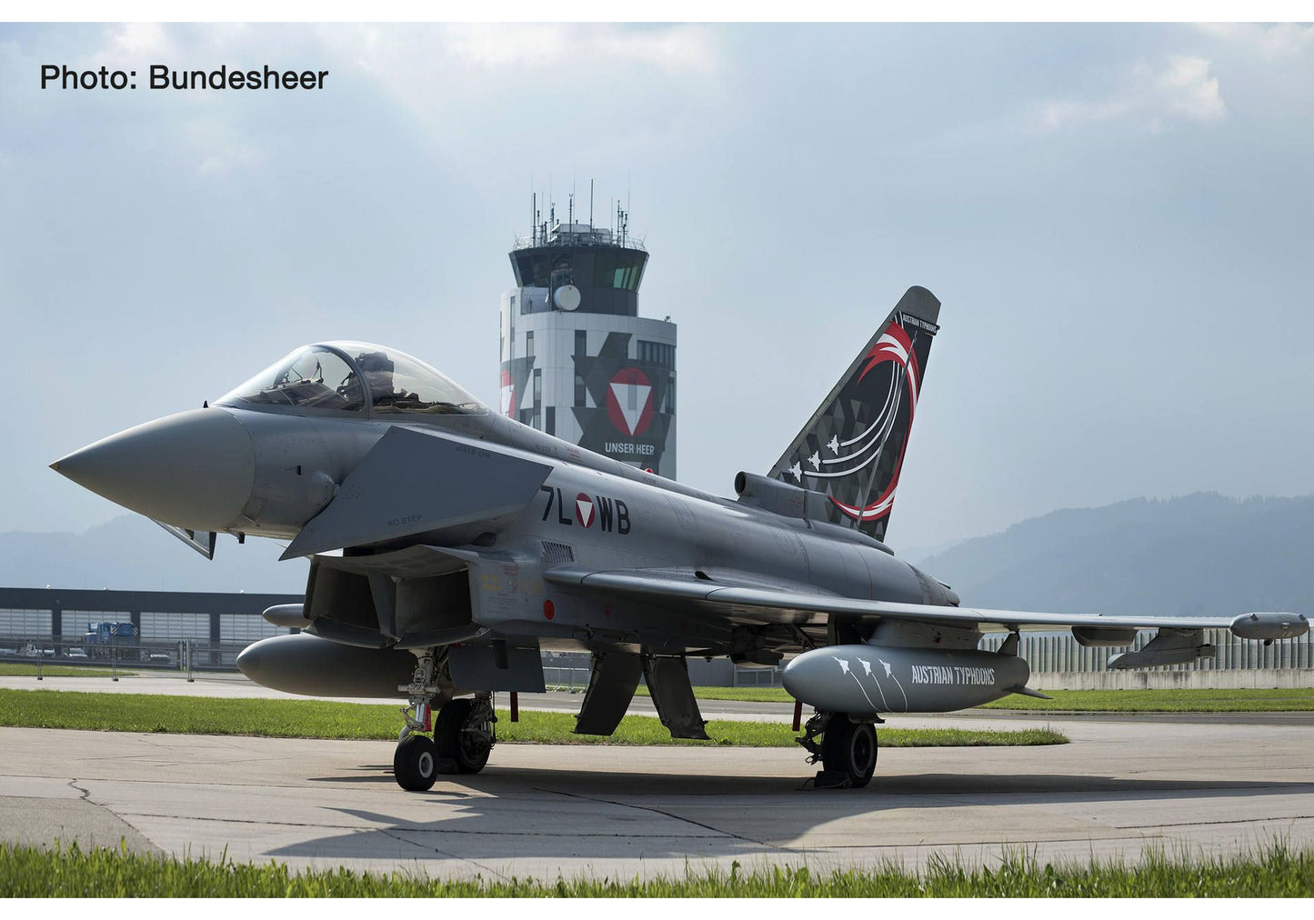 1/200 Austrian Air Force Eurofighter Typhoon Überwachungsgeschwader Zeltweg Air Base "Austrian Typhoons" 7L-WB