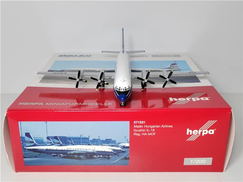 1/200 Malév Hungarian Airlines Ilyushin IL-18 Late Colors HA-MOF