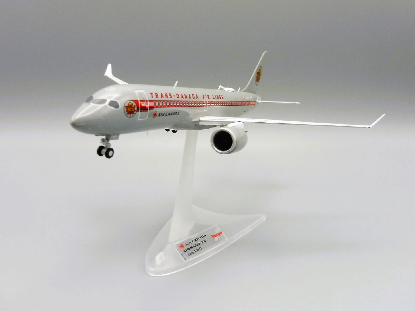 1/200 Air Canada Airbus A220-300 Trans-Canada Air Lines Retro Livery C-GNBN