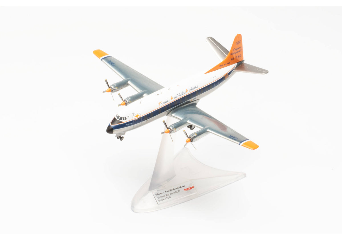 1/200 TAA Trans Australian Airlines Vickers Viscount 800 VH-TVQ "McDouall Stuart"