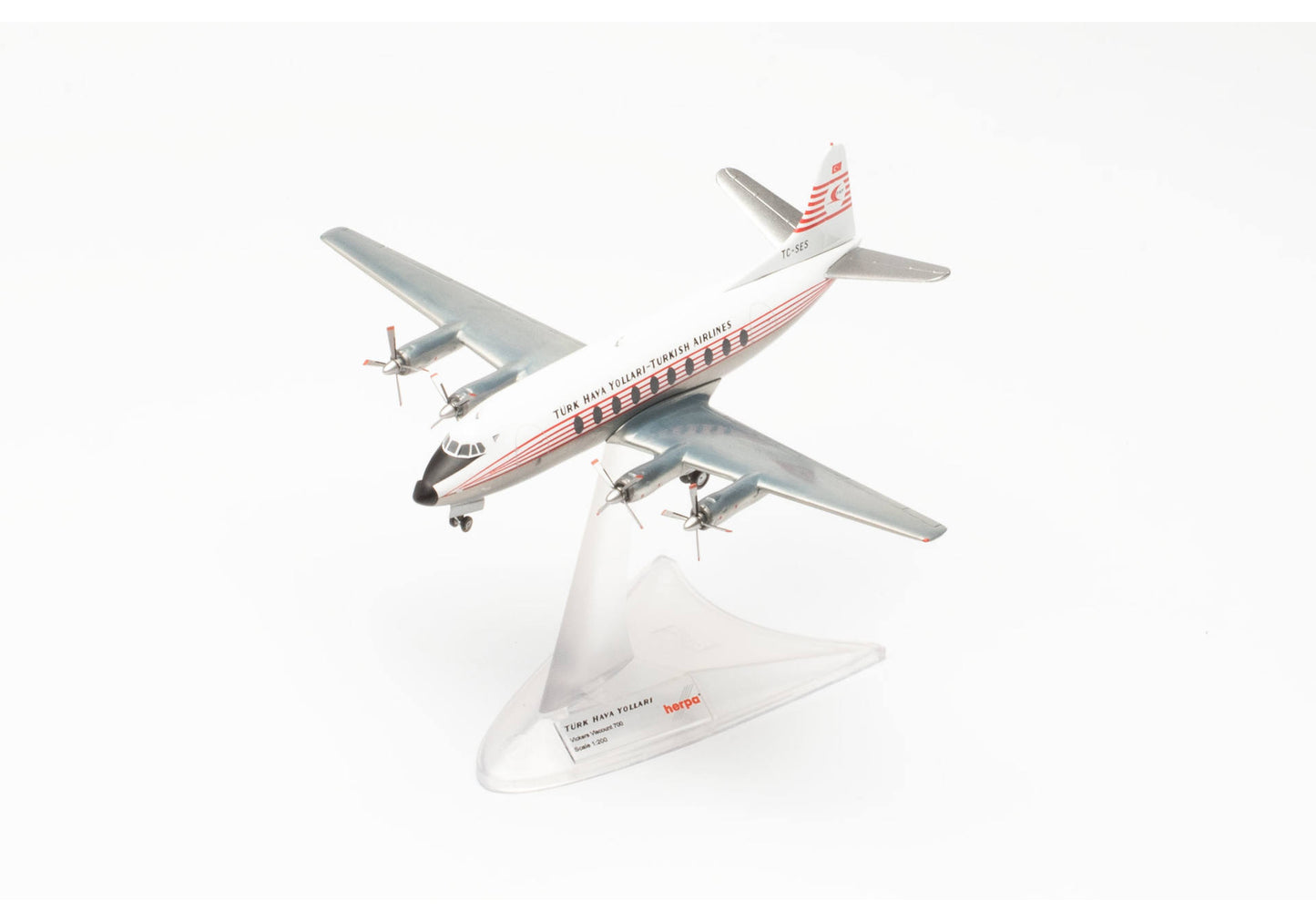 1/200 Turkish Airlines Vickers Viscount 700 TC-SES