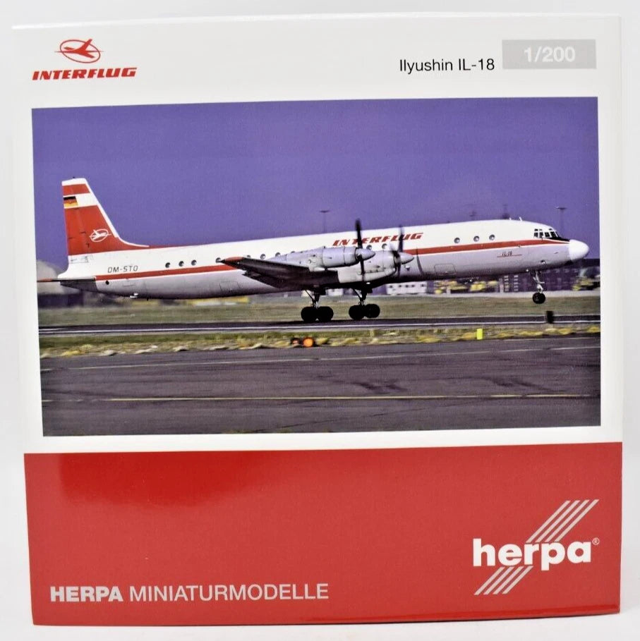 1/200 Interflug Ilyushin IL-18 DM-STO