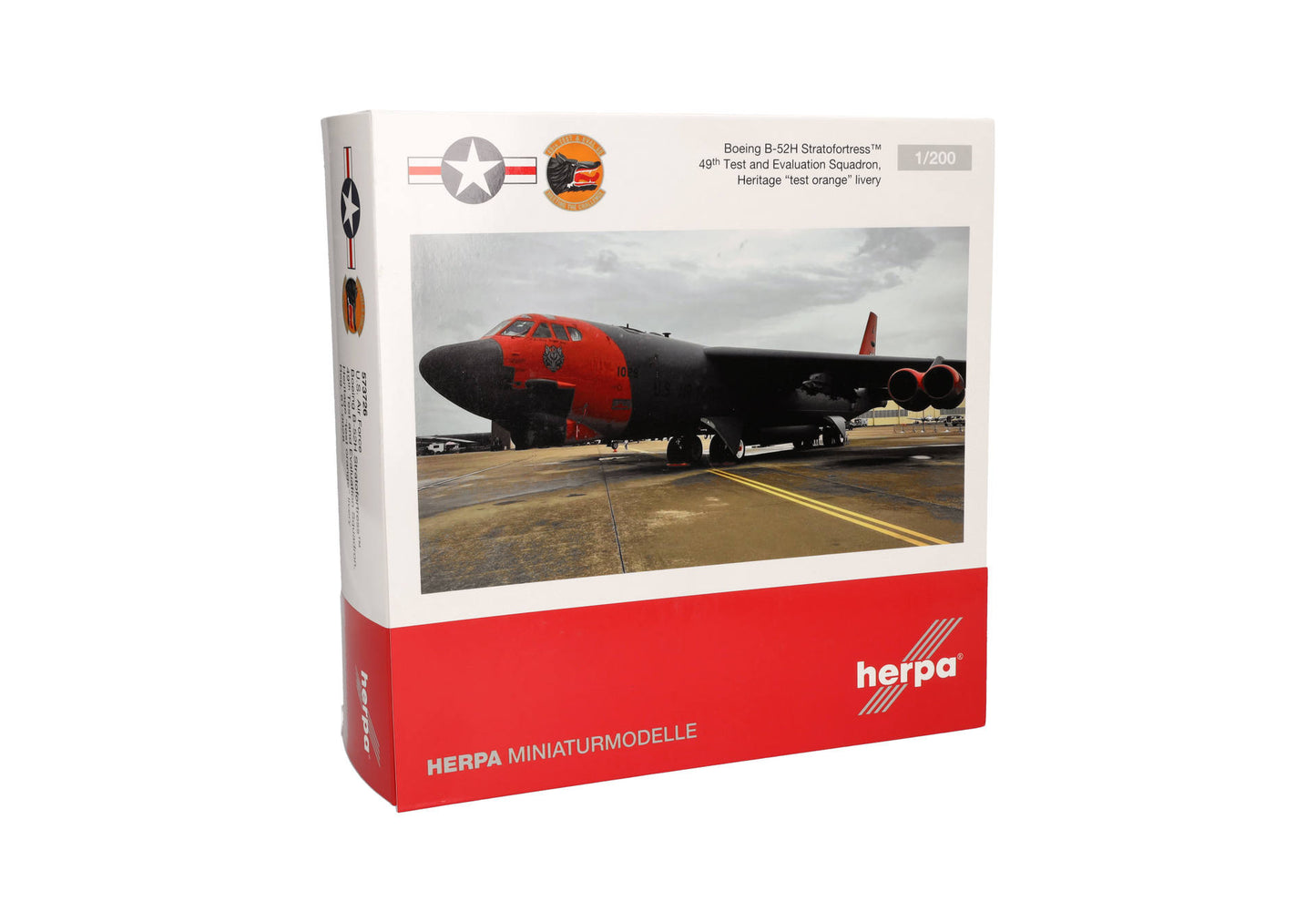 1/200 U.S. Air Force Boeing B-52H Stratofortress 49th Test and Evaluation Sqn "Test Orange" Livery 61-0028