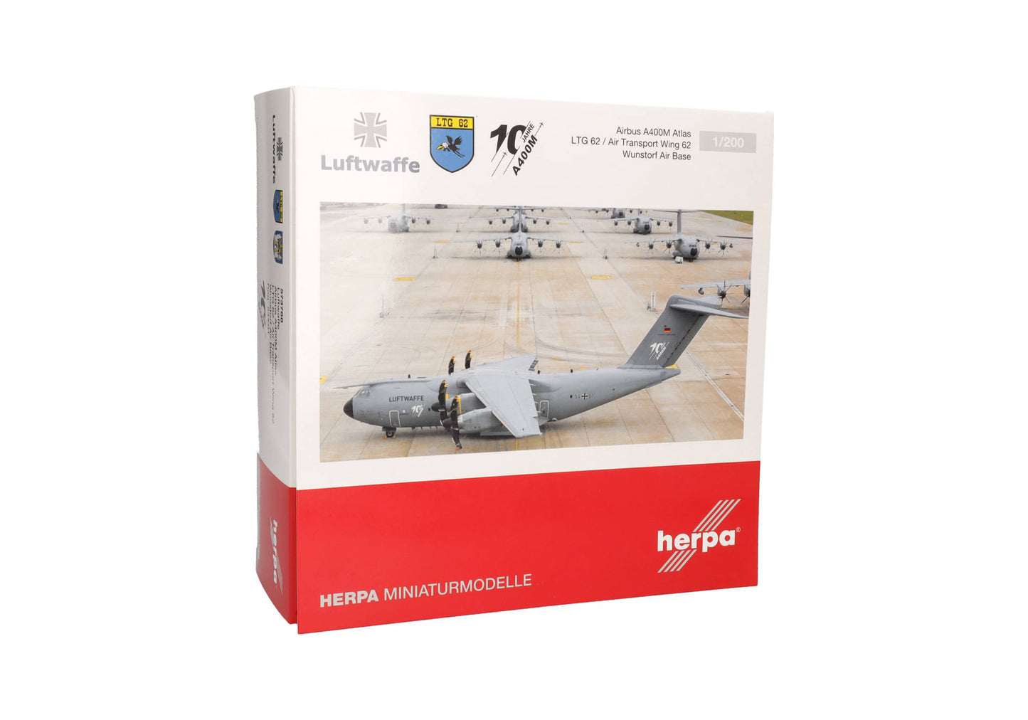 1/200 Luftwaffe Airbus A400M Atlas LTG62 / Air Transport Wing 62 Wunstorf "10 Jahre A400M" 54+01