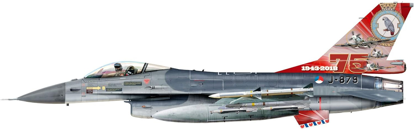 1/72 Royal Netherlands Air Force Lockheed Martin F-16A 322 Squadron Leeuwarden AB 75th Anniversary J-879