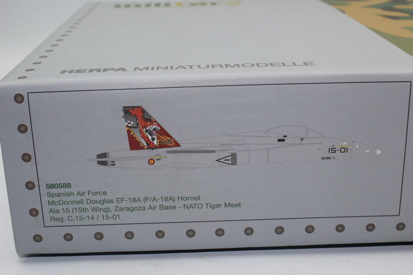 1/72 Spanish Air Force McDonnell Douglas EF-18A (F/A-18A) Hornet Ala 15 (15th Wing) Zaragoza Air Base NATO "Tiger Meet" C.15-14 / 15-01