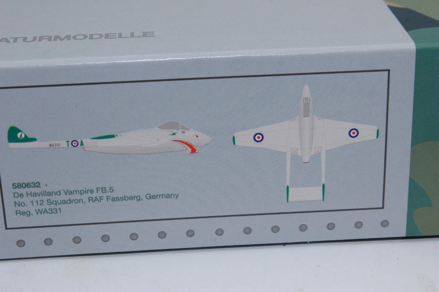 1/72 De Havilland Vampire FB.5 No. 112 Squadron RAF Fassberg Germany WA331