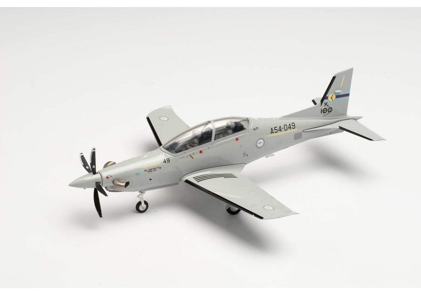 1/72 Royal Australian Air Force Pilatus PC-21 with RAAF 100 Centenary Decal No.4 Squadron RAAF Base Williamtown A54-048
