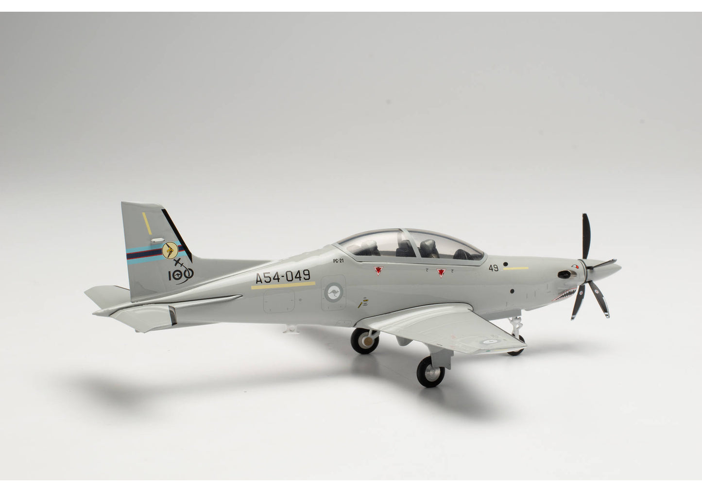 1/72 Royal Australian Air Force Pilatus PC-21 with RAAF 100 Centenary Decal No.4 Squadron RAAF Base Williamtown A54-048