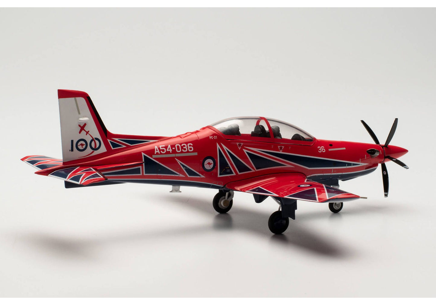 1/72 Royal Australian Air Force Pilatus PC-21 Roulettes Aerobatic Team "RAAF 100"A54-036