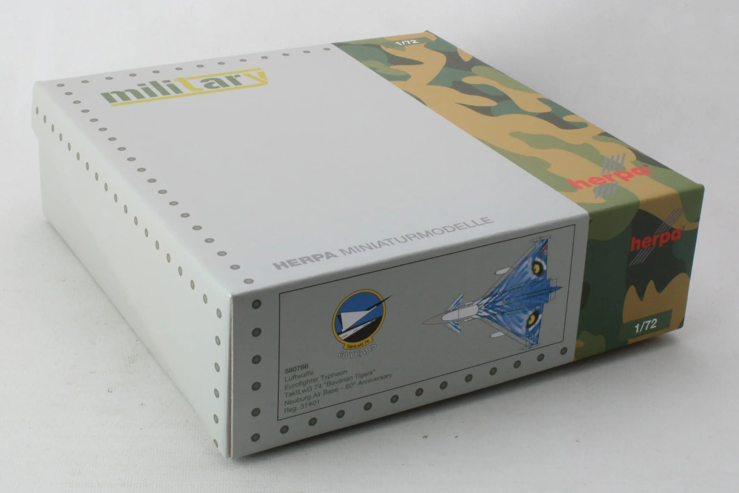 1/72 Luftwaffe Eurofighter Typhoon TaktLwG 74 "Bavarian Tigers" Nörvenich Air Base 60th Anniversary 31+01