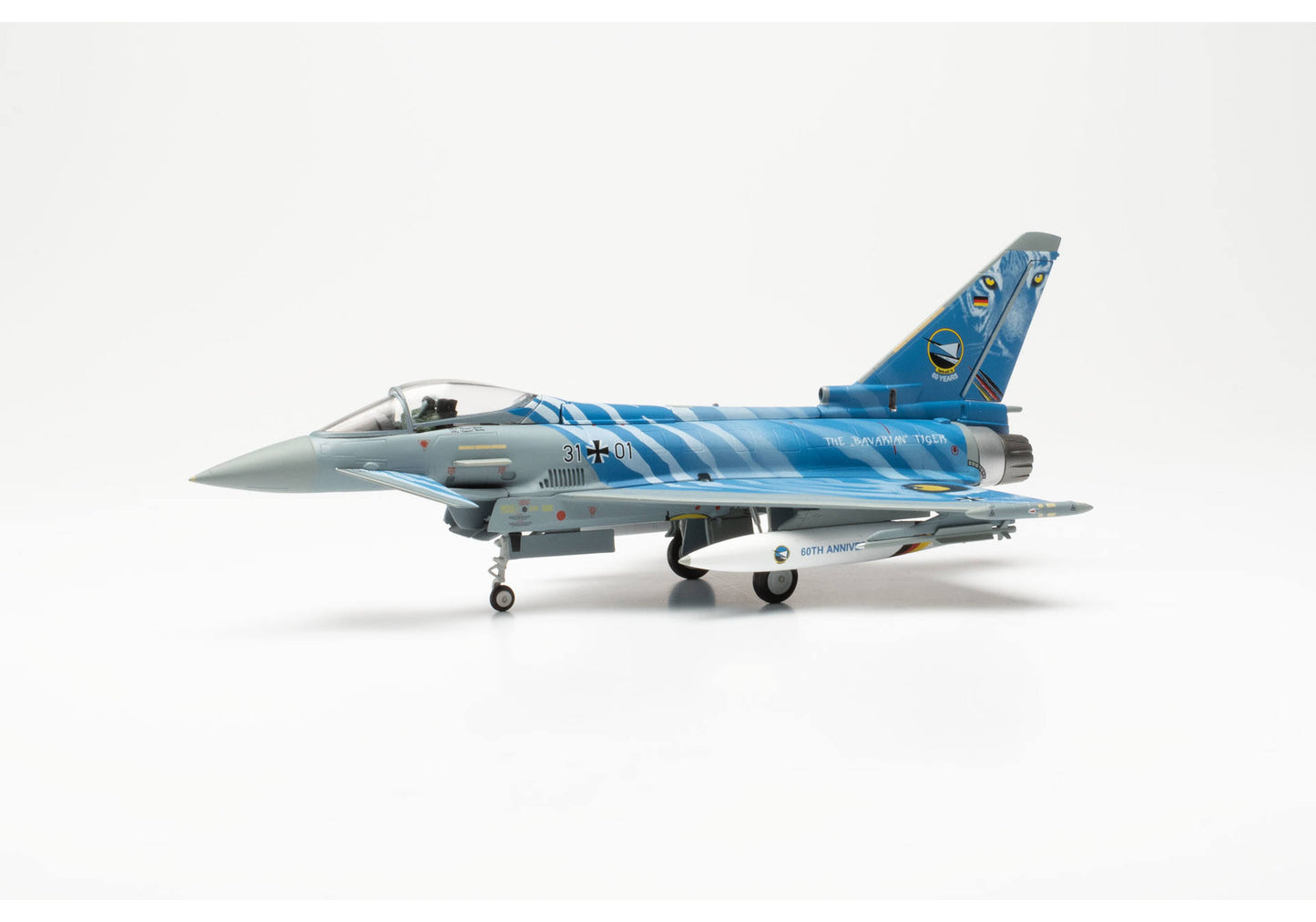 1/72 Luftwaffe Eurofighter Typhoon TaktLwG 74 "Bavarian Tigers" Nörvenich Air Base 60th Anniversary 31+01