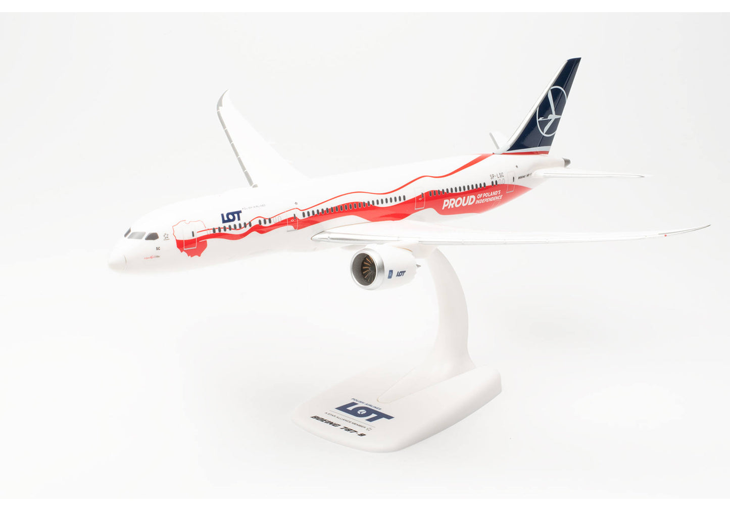 1/200 SNAP FIT LOT Polish Airlines Boeing 787-9 "Proud of Poland's Independence" SP-LSC