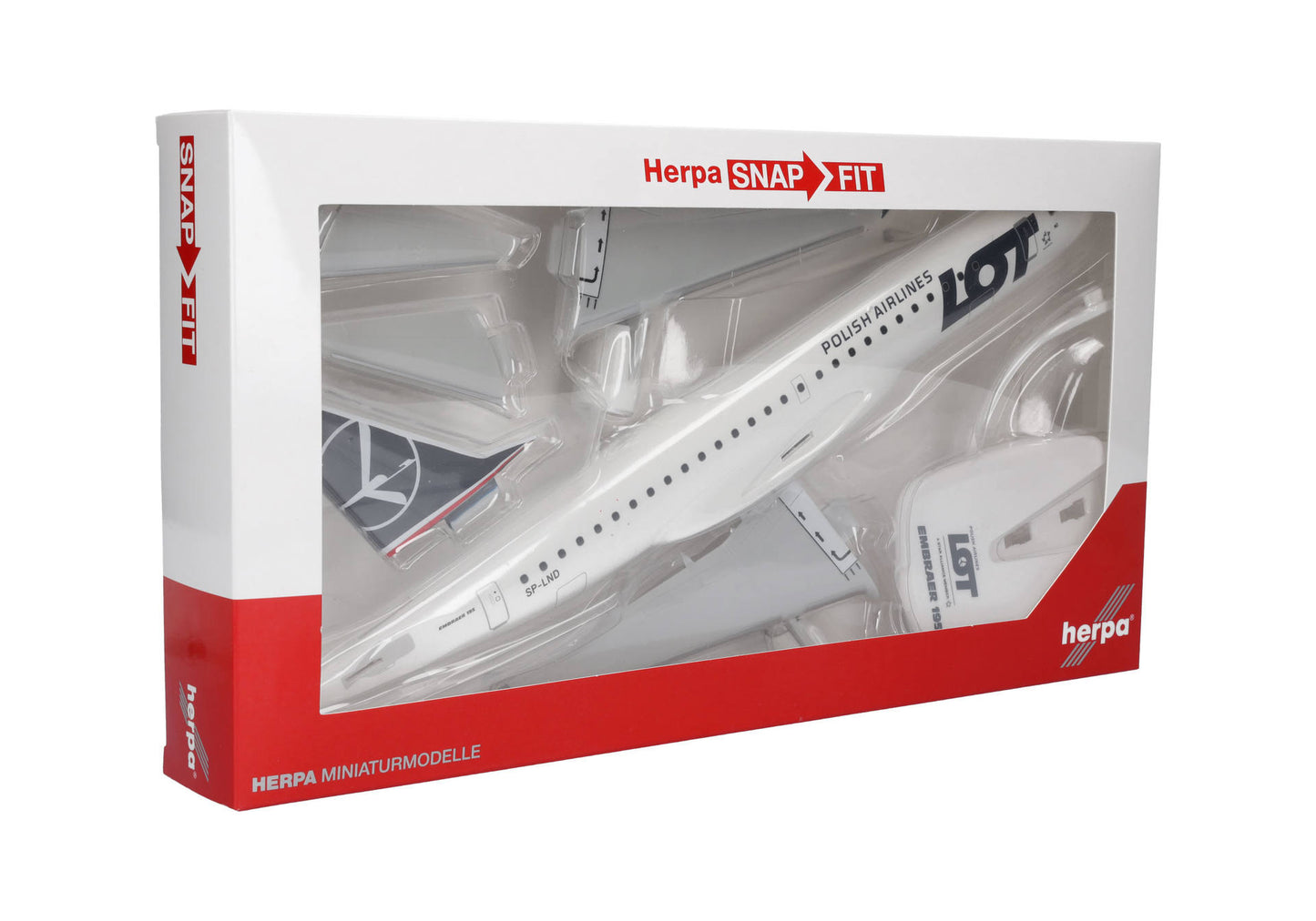 1/100 SNAP FIT LOT Polish Airlines Embraer E195 SP-LND