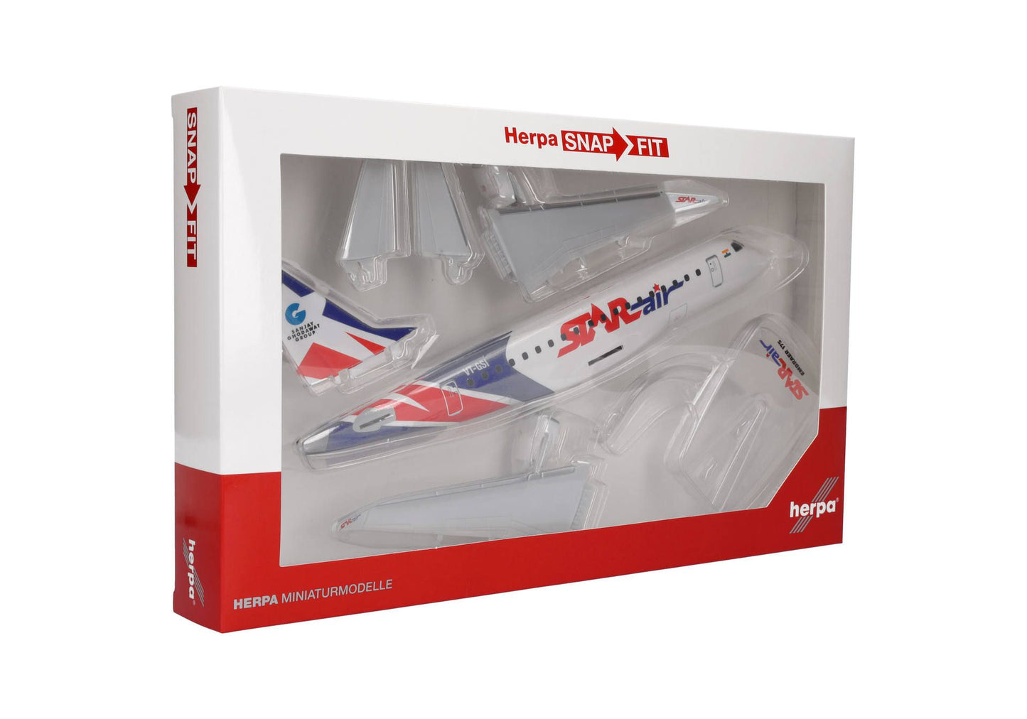 1/100 SNAP FIT Star Air Embraer E175 VT-GSL