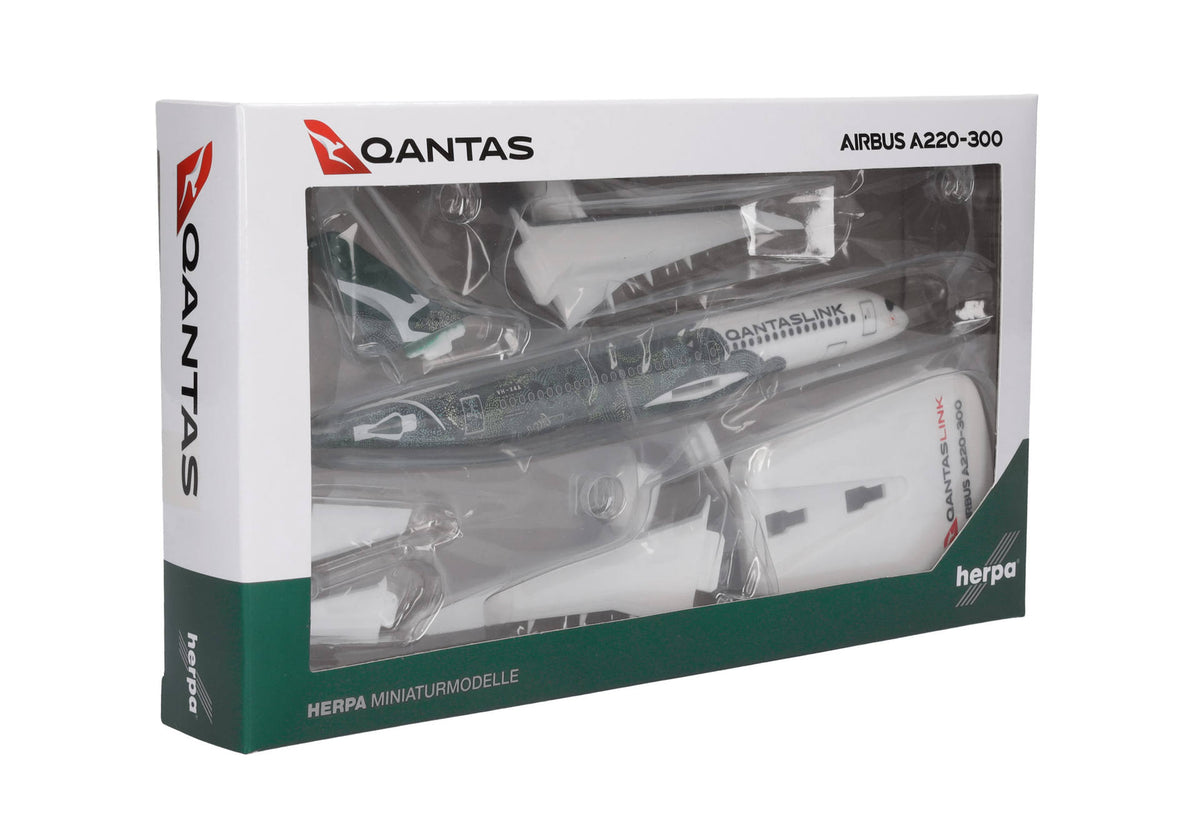 1/200 SNAP FIT QantasLink Airbus A220-300 Flying Art Series / Minyma Kutjara Tjukurpa VH-X4A