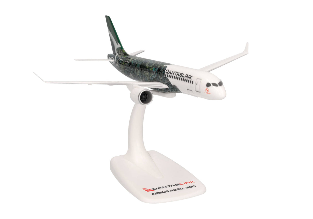 1/200 SNAP FIT QantasLink Airbus A220-300 Flying Art Series / Minyma Kutjara Tjukurpa VH-X4A