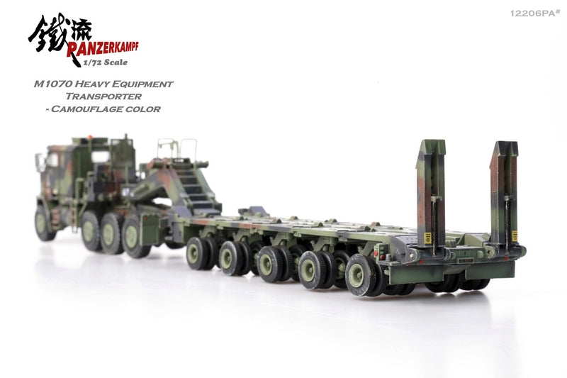 Panzerkampf 1/72 US Oshkosh M1070 Heavy Equipment Transporter with M1000 Trailer Green Camouflage