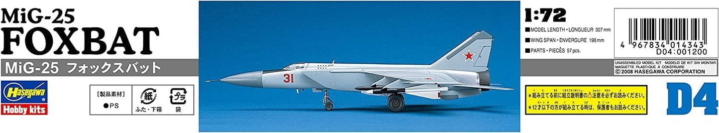 1/72 MiG-25 FOXBAT (Russian Air Force Interceptor)