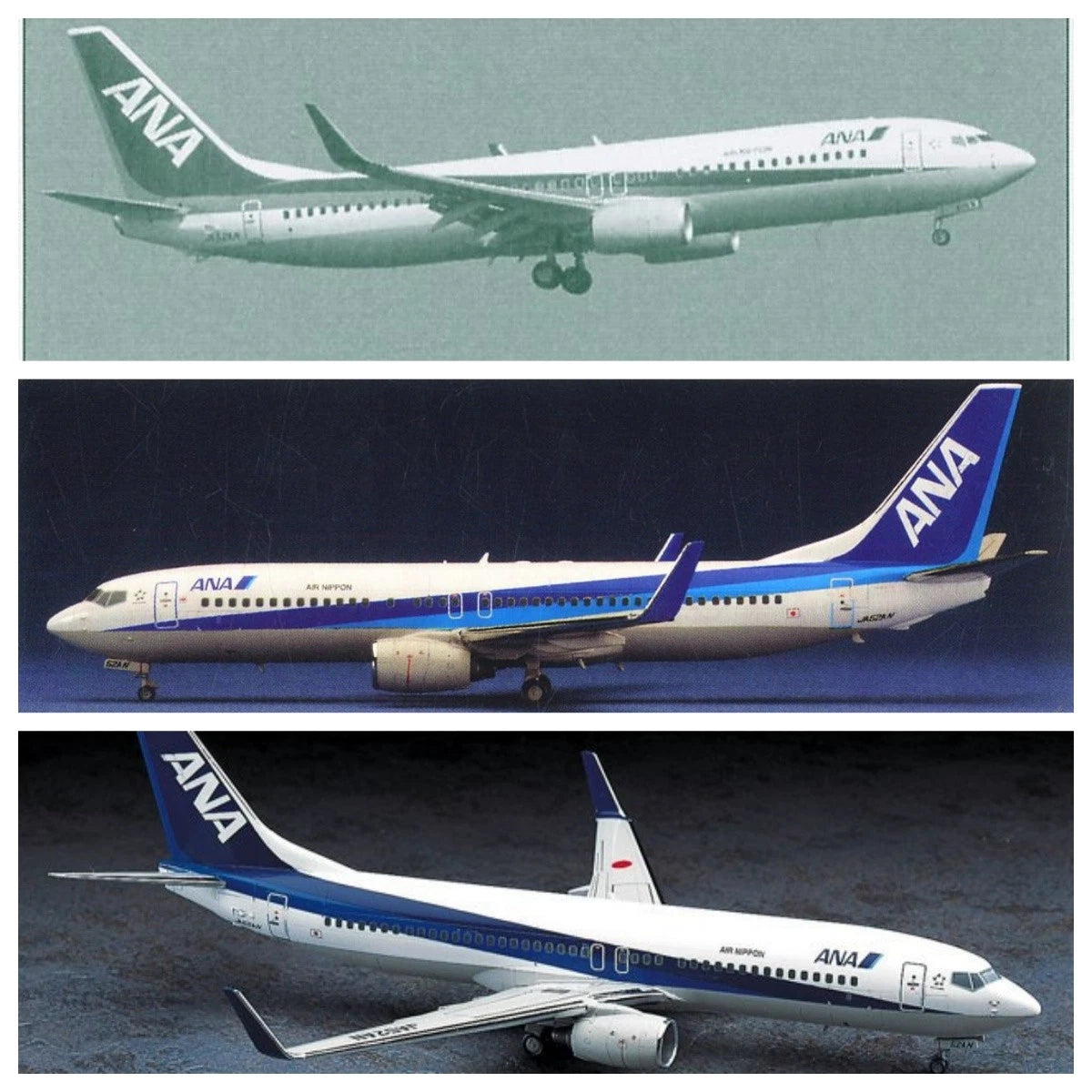 1/200 ANA BOEING 737-800 TRITON BOEING BLUE