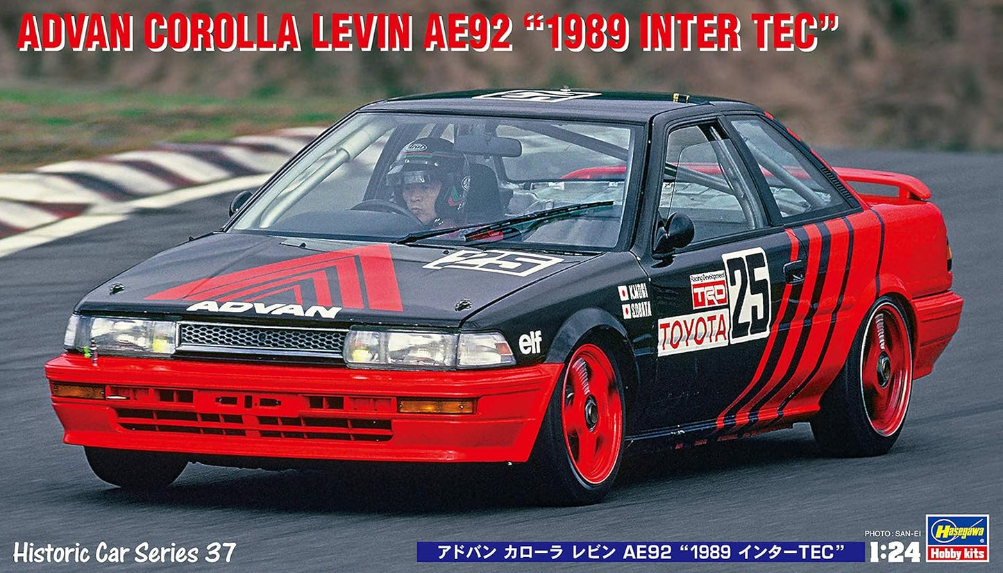 1/24 ADVAN COROLLA LEVIN AE92 1989 INTER TEC