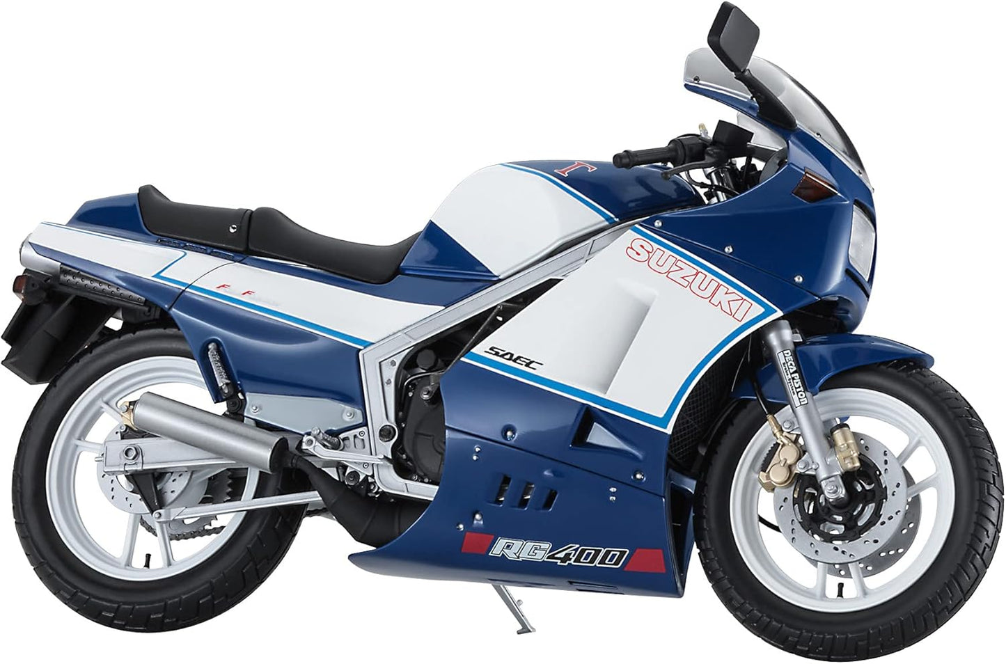 1/12 SUZUKI RG400Γ LATE VERSION BLUE/WHITE COLOR with Under Cowl